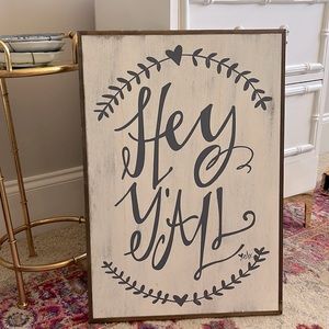 Hey Y’all Wooden Wall Decor